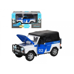 1:24 УАЗ-469 Полиция c инерционным механизмом